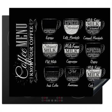 Protezione piano induzione - Menu in bianco e nero di Coffee Specialties