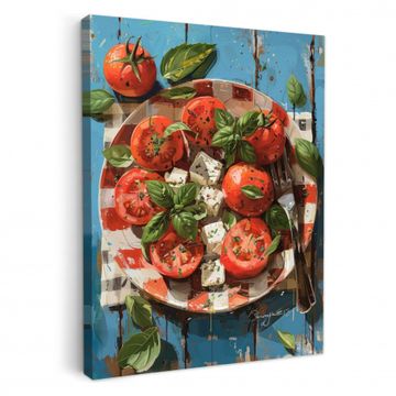 Quadro de cocina - Caprese su tela 